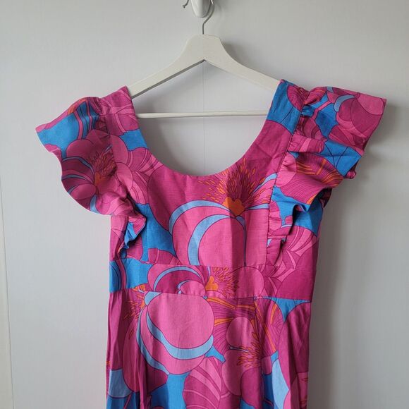 Tuckernuck womens x Cameran Eubanks Wimberly Wild Azalea Edisto Dress size M - Picture 3 of 9